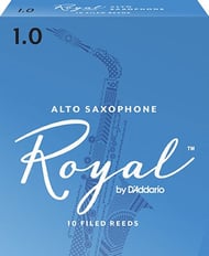 Rico Royal Alto Saxophone Reeds #1 Box of 10 Reeds